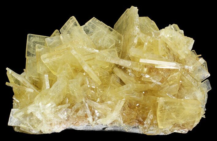 Yellow Barite Crystal Cluster - Peru #64135